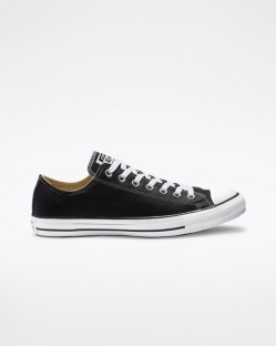 Converse Chuck Taylor All Star Leather Női Rövidszárú Fekete | YVTGUEI-HU